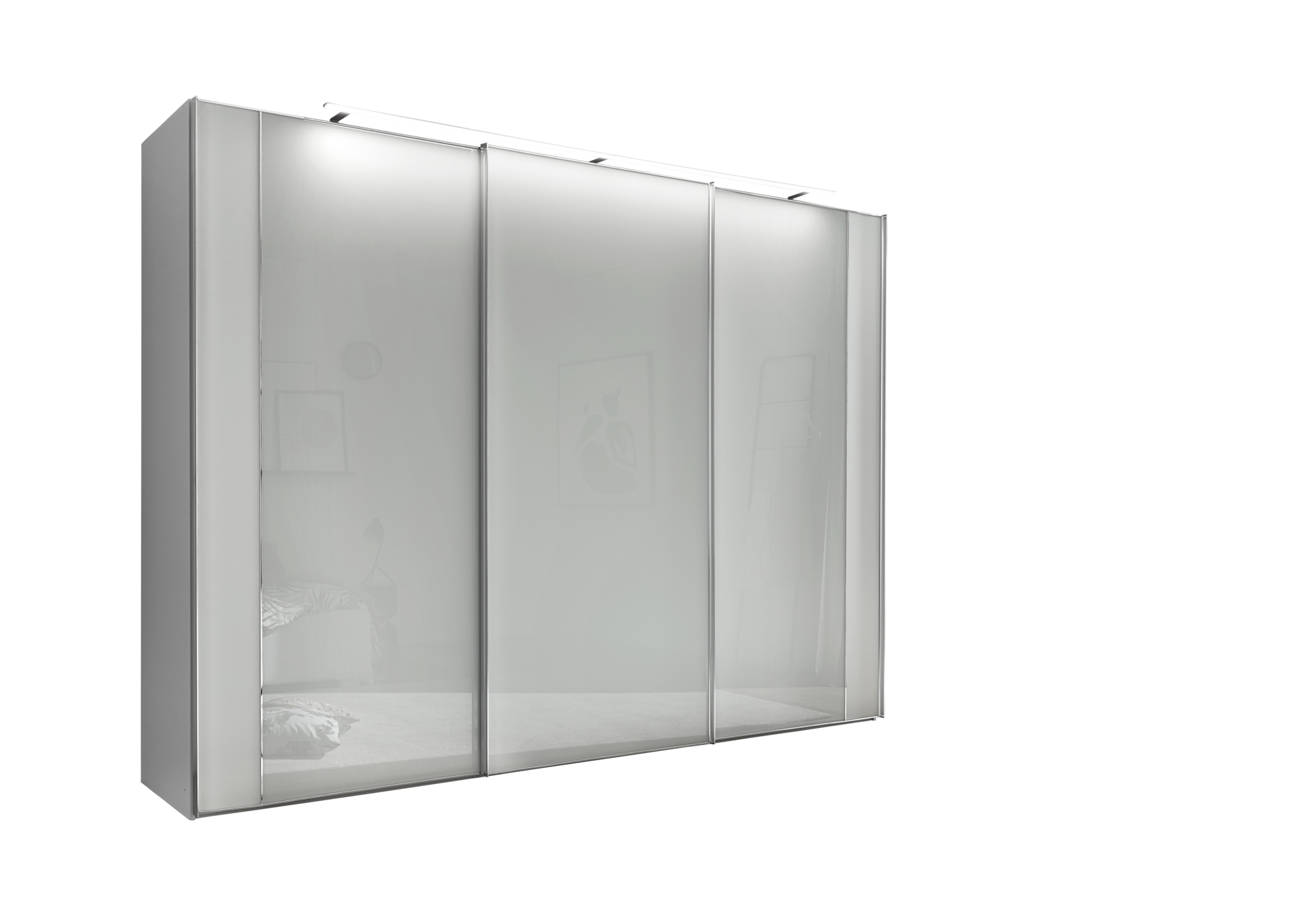 MONDO Schwebetürenschrank SERENADE 280 x 222 cm grau