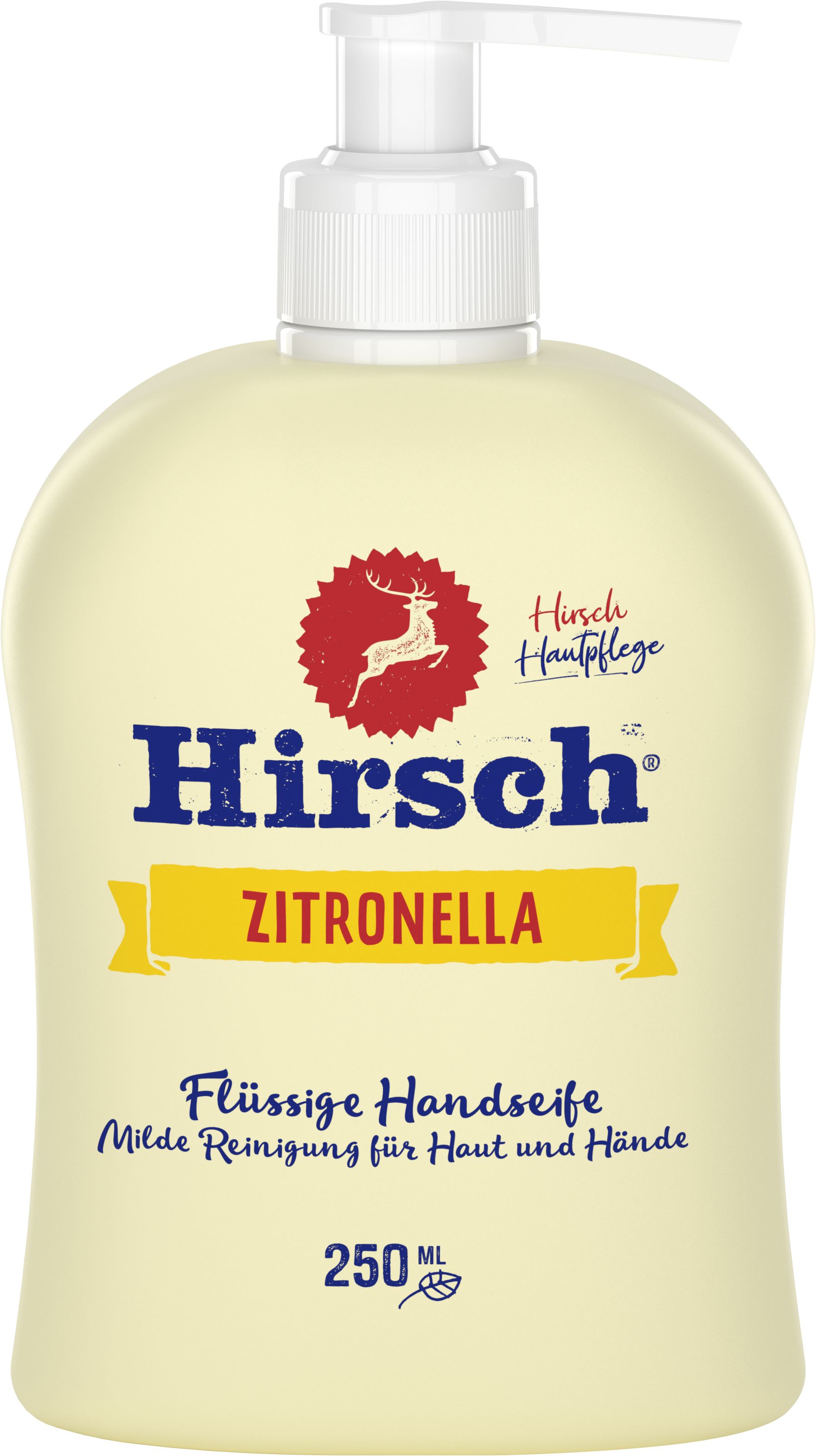 Hirsch Zitronella Flüssigseife<br>250 ml, Dispenser, flüssig