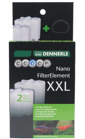 Dennerle Nano FilterElement XXL 2 stuks | Gratis voorfilterspons
