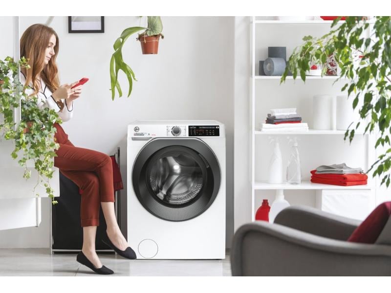 Hoover Waschtrockner HD 495AMBS/1-S 9 kg / 5 kg Kombigerät zum Waschen und Trocknen