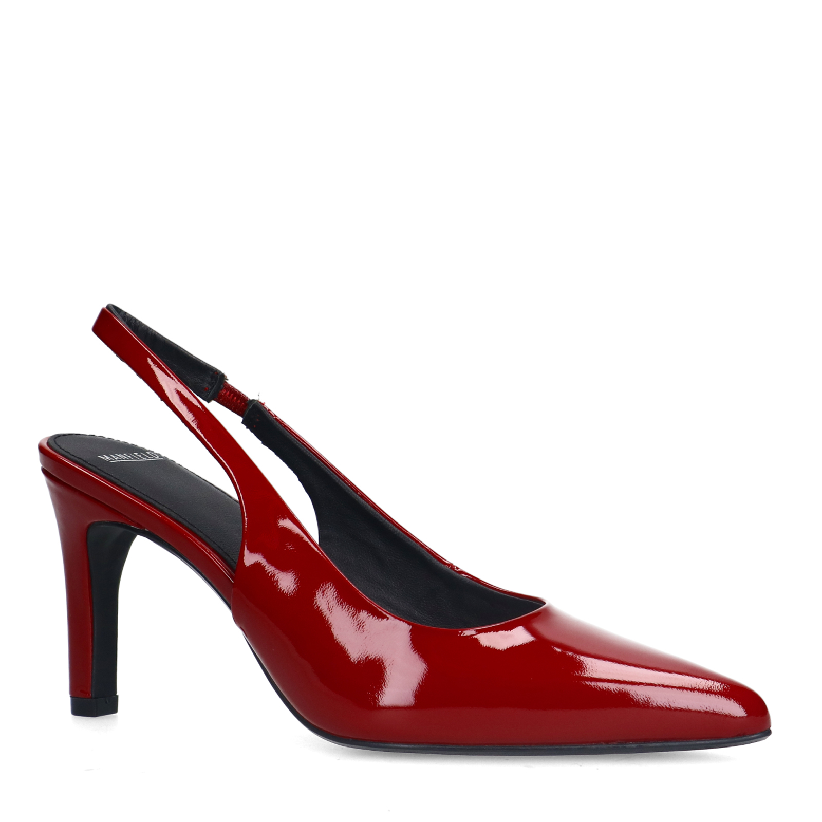 Rode lakleren slingbacks