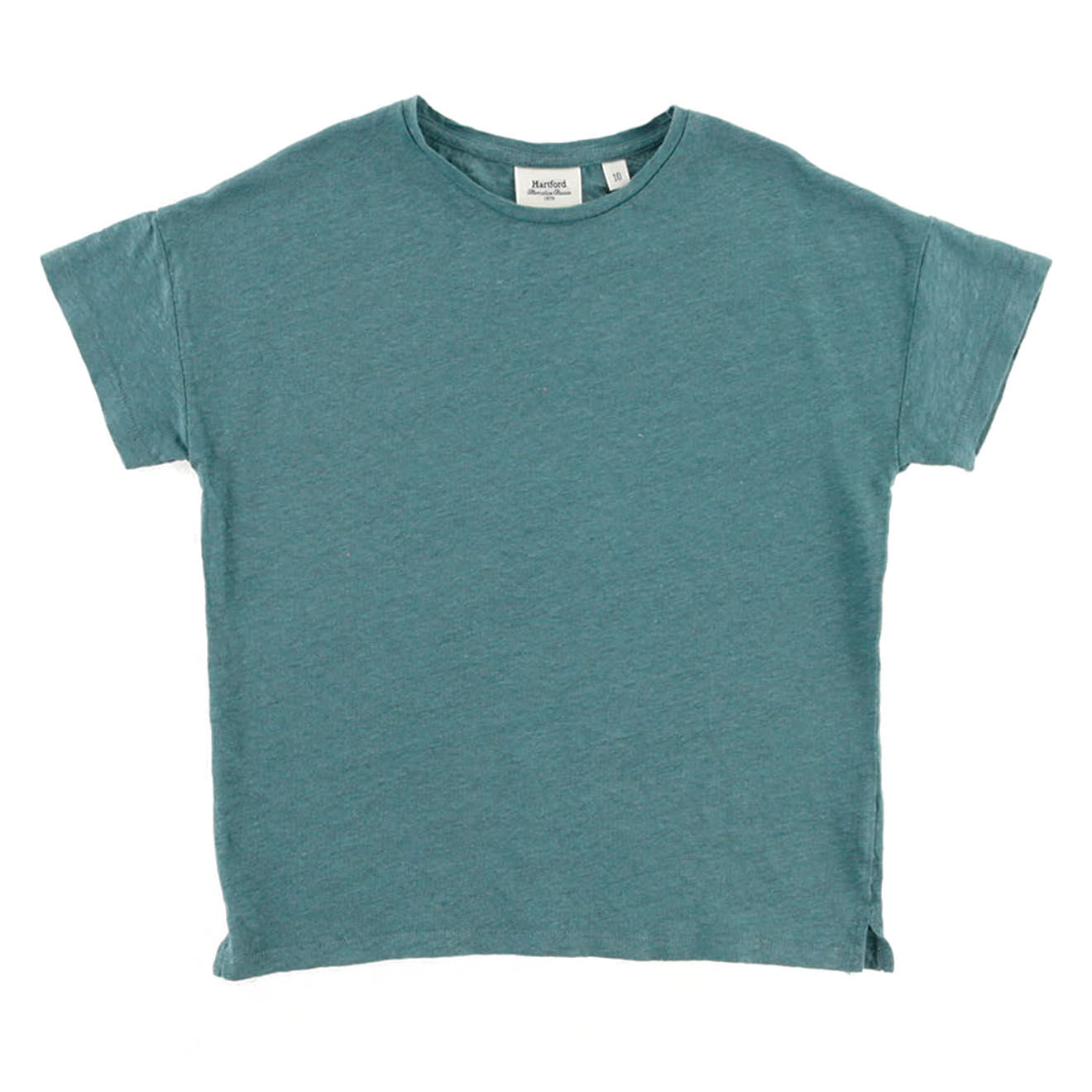 Hartford T-Shirt 100% Lin Teiki bleu lagon