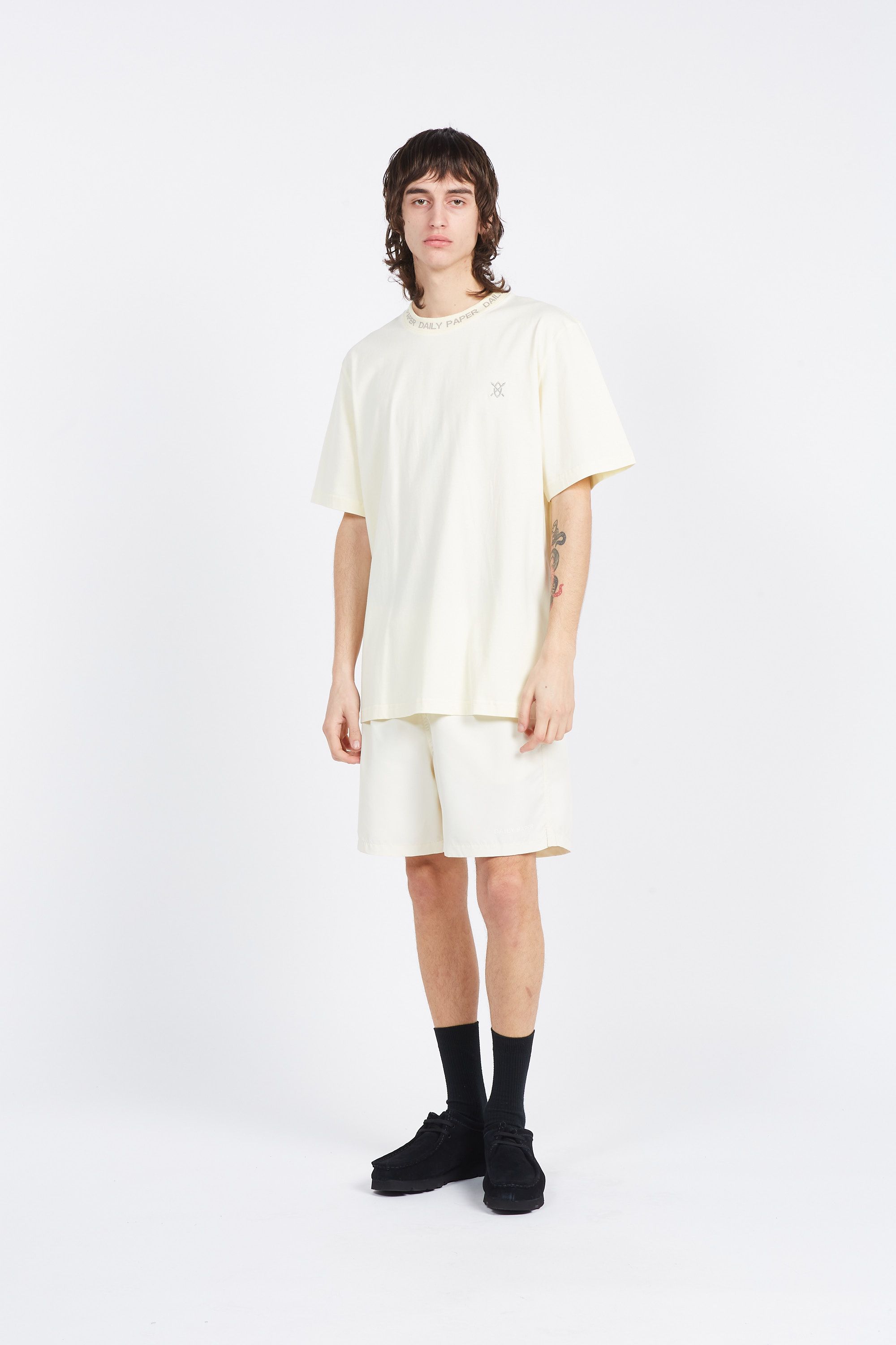 Daily Paper Short de bain logotype swimshorts Jaune