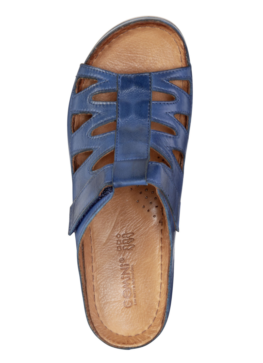 Gemini Pantolette aus teilweise schattiertem Rind-Nappaleder