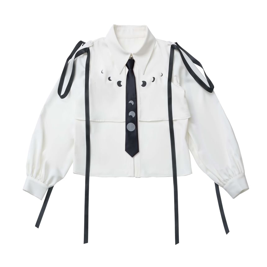 Florimi - Shirt met lange mouwen en maanmotief