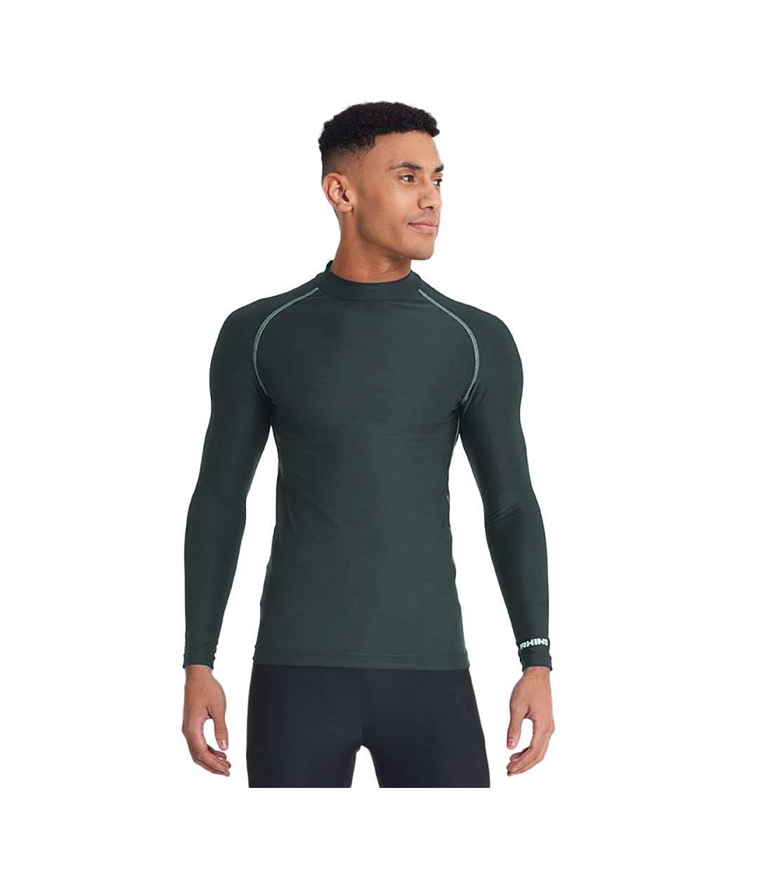 Rhino - T-shirt base layer à manches longues - Homme (Vert bouteille) - UTRW1276