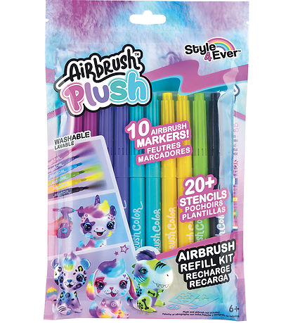 Airbrush Plush Buntstifte-Set - Refill Bausatz - 10 st.