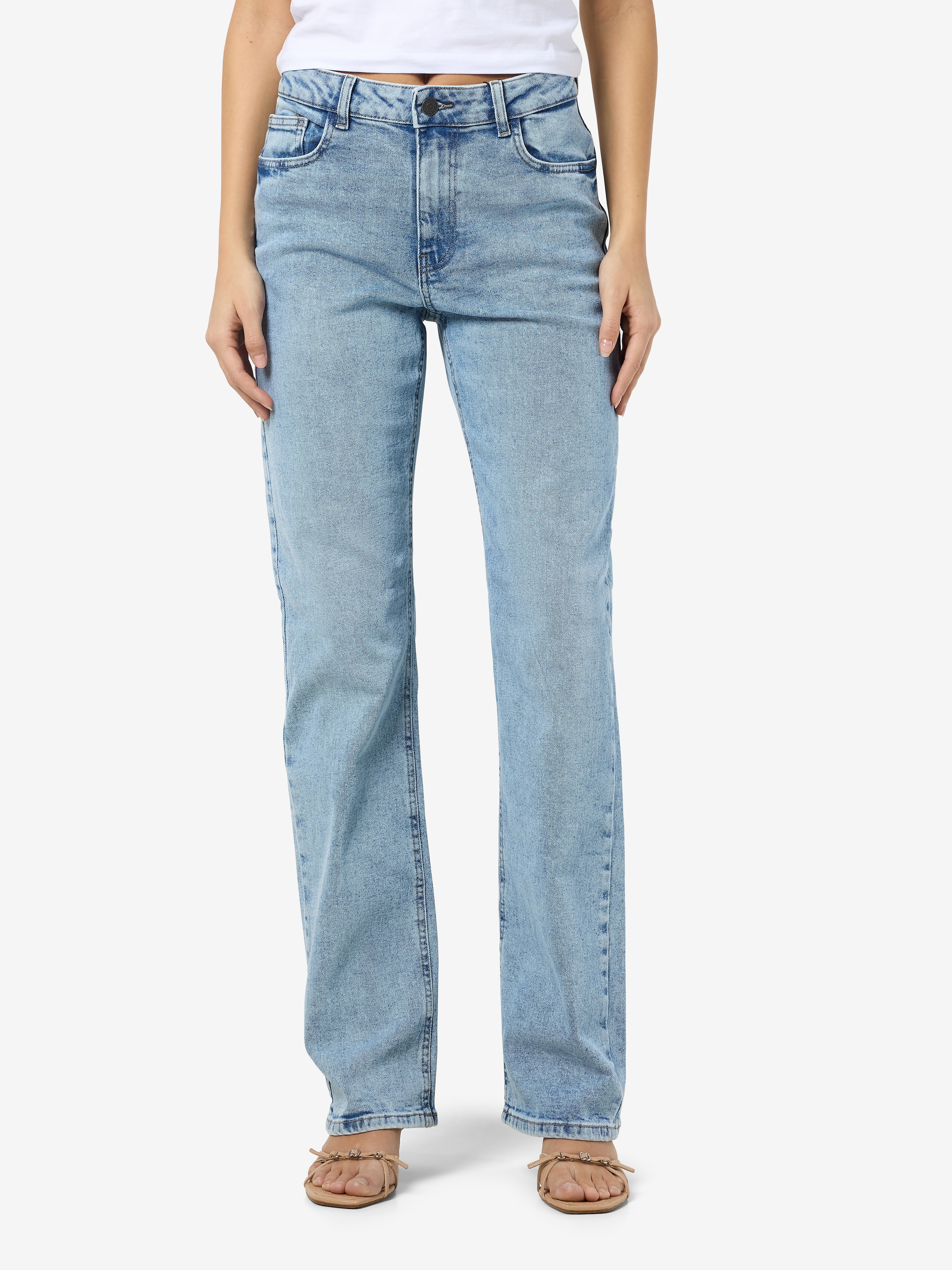 Noisy may High-waist-Jeans »NMMONICA HW STRAIGHT JEAN AZ359LB NOOS«