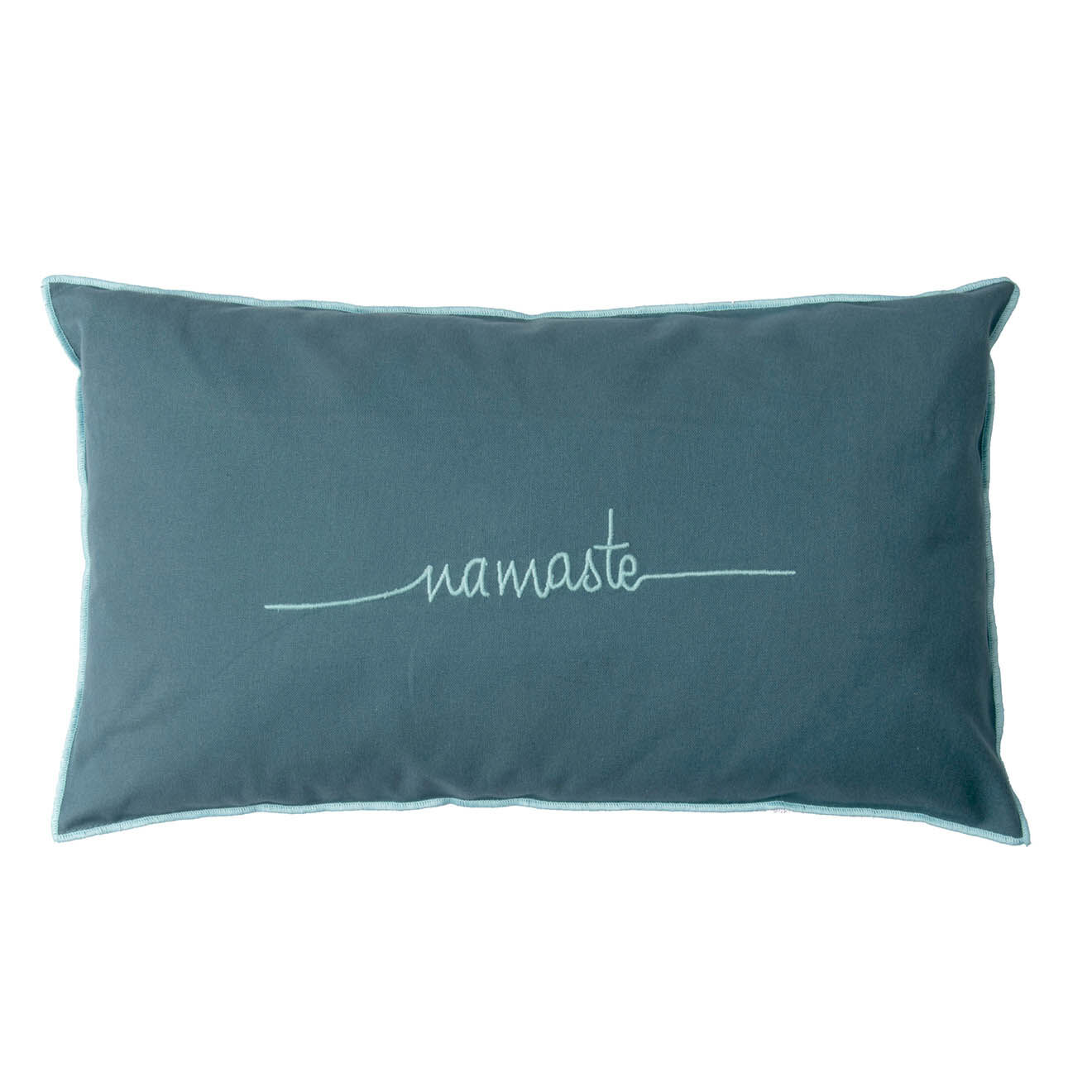 Febronie Housse de coussin Namaste bleue - 50x30 cm