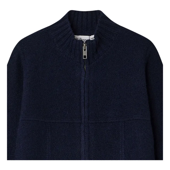 Bonpoint Cardigan Zippé Cachemire | Bleu marine