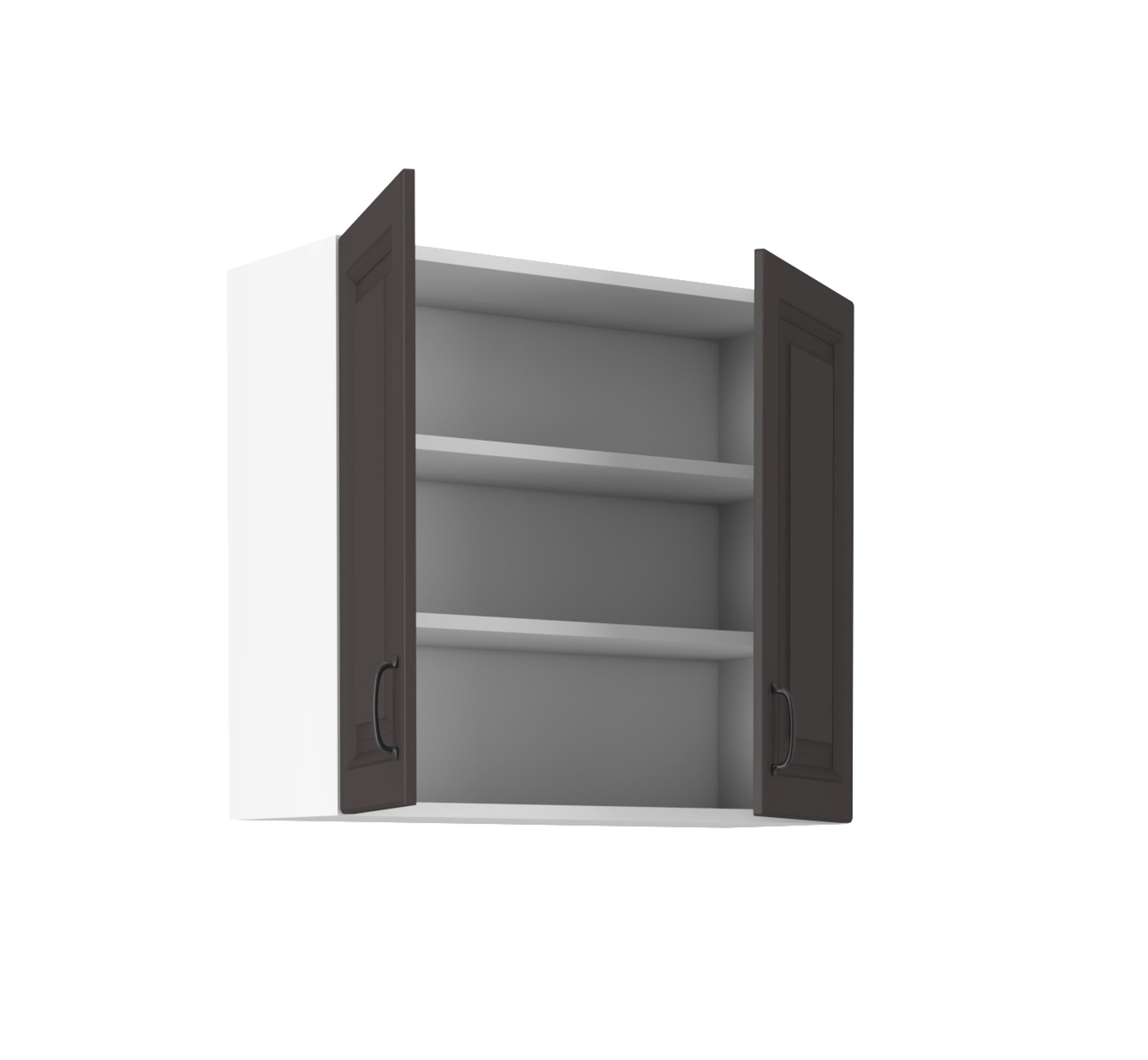 Hängeschrank 80 cm Stilo Grau Küchenzeile Küchenblock Küche Landhaus Einbauküche