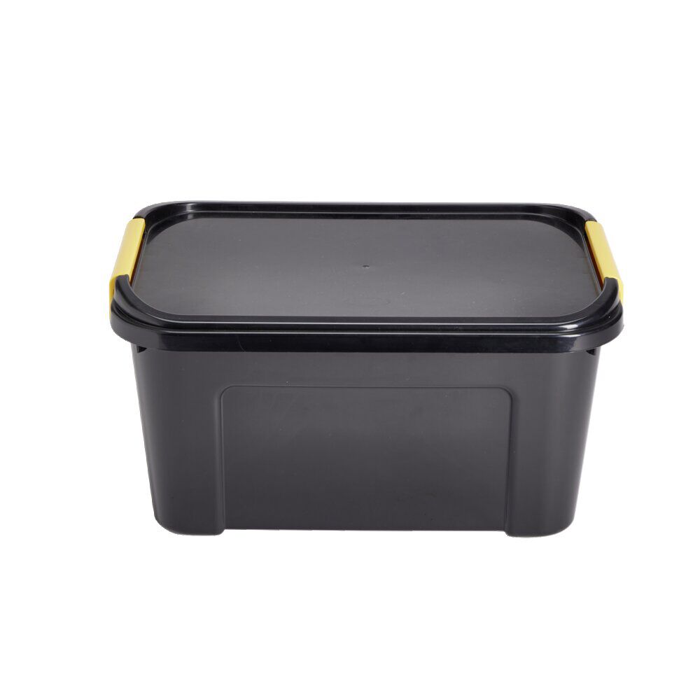 Box de rangement brico 13L à roulettes et couvercle à clip 38x27xH19cm