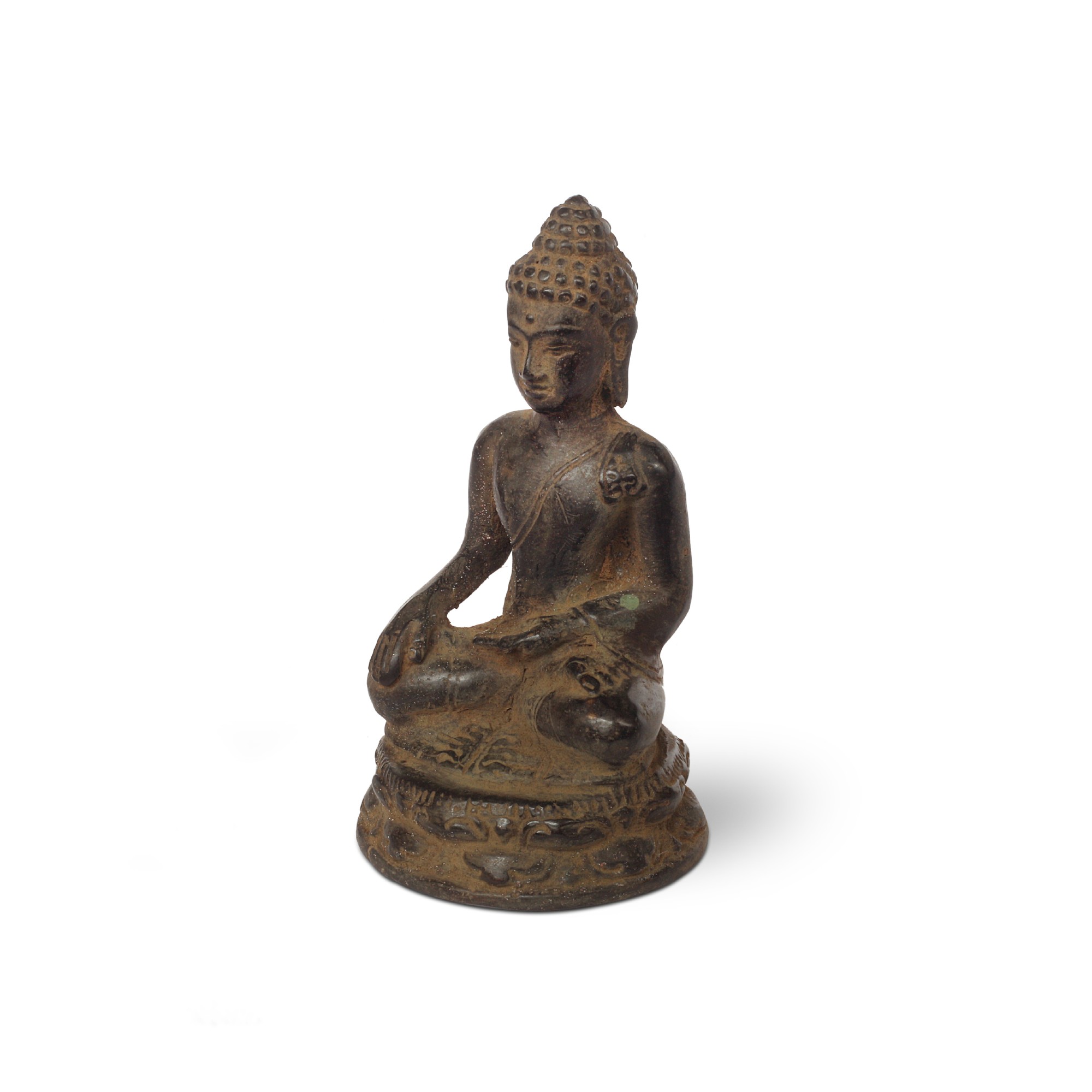 Bronze 'sitzender Buddha', H 10 cm, B 6 cm, T 5 cm von fischer's lagerhaus