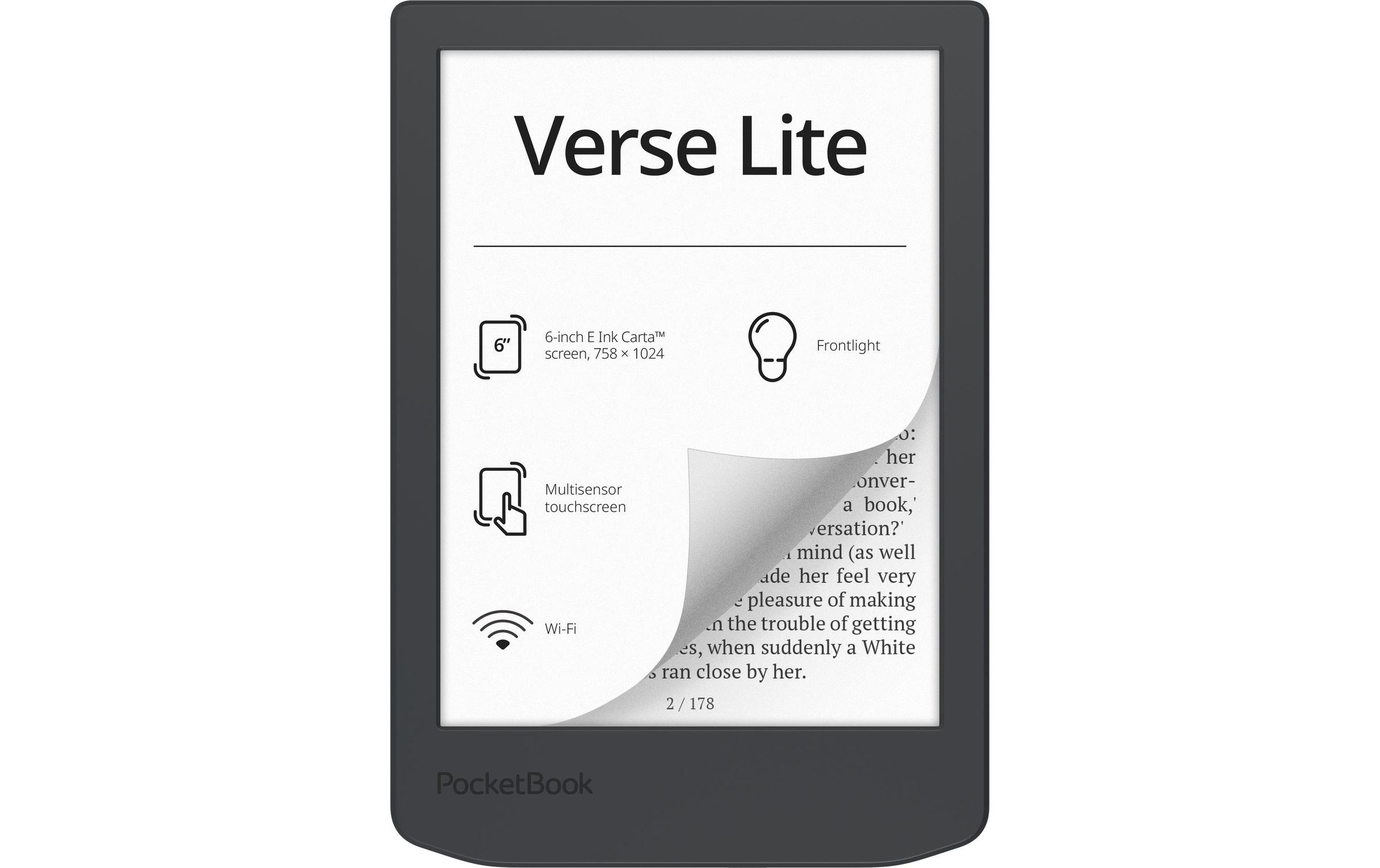 PocketBook E-Book »Verse Lite Midnight Grey« (15,18 cm / 6 ″) 8 GB )