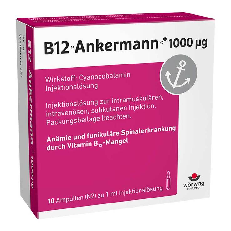 B12 Ankermann® 1000 µg Vitamin B12 Injekt, 10X1 ml