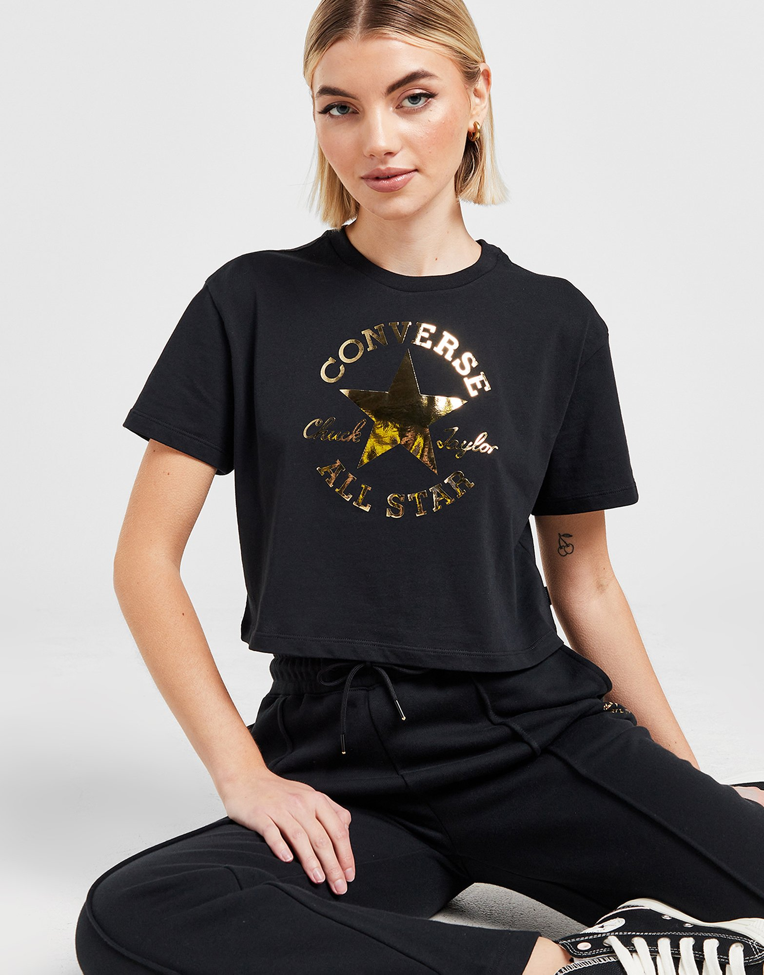 Converse T-shirt Chuck Taylor Mettalic Femme