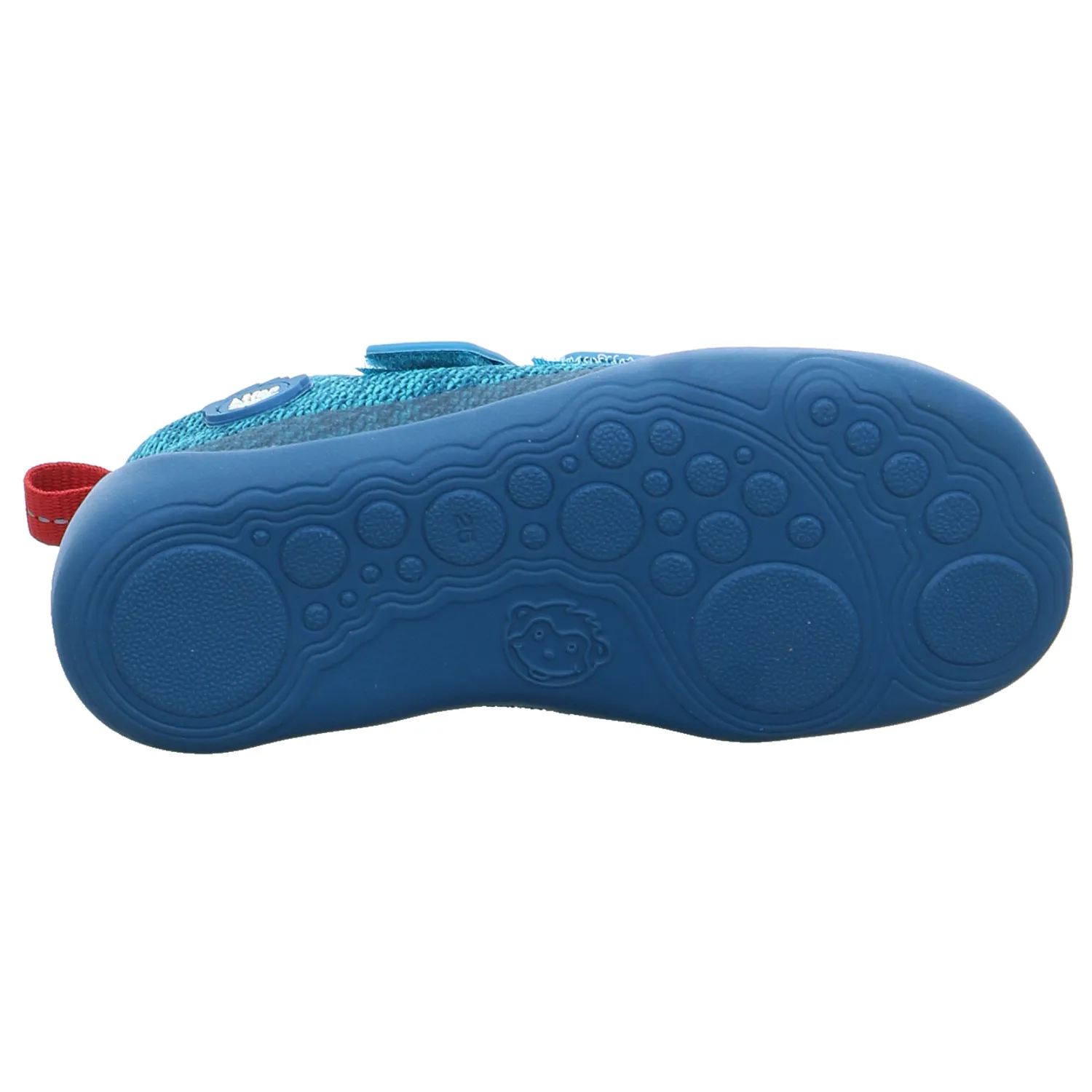 AFFENZAHN Kleinkinder-Halbschuh Klett Petrol Textil  Komfortschuh