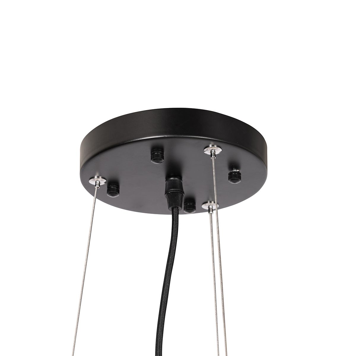Smart hanglamp zwart 16-lichts verstelbaar incl. 16 Wifi A60 - Hobby Spinne