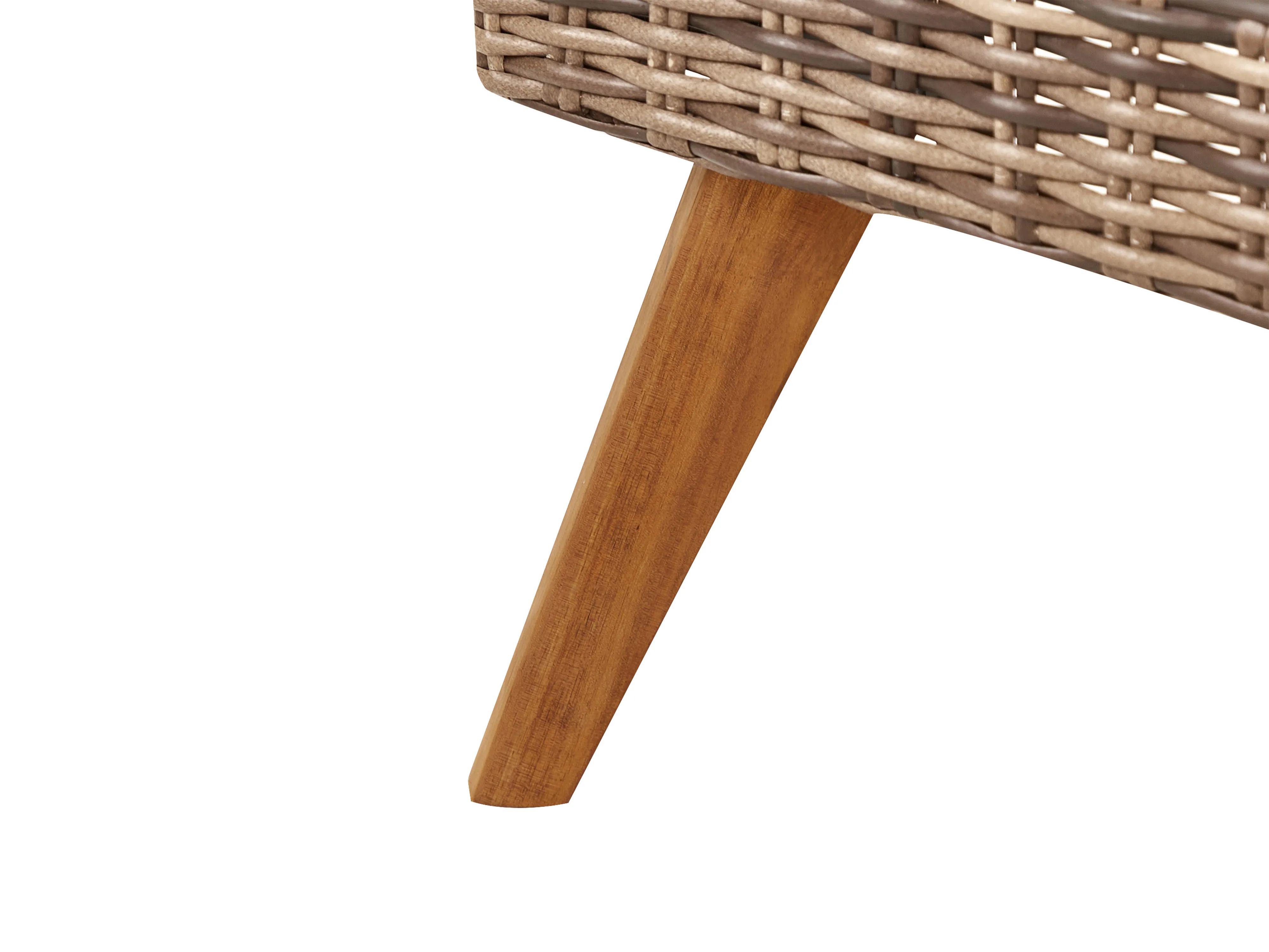 Loungeset met tafel 5-zits VITTORIA XL PE rotan Olijfgroen