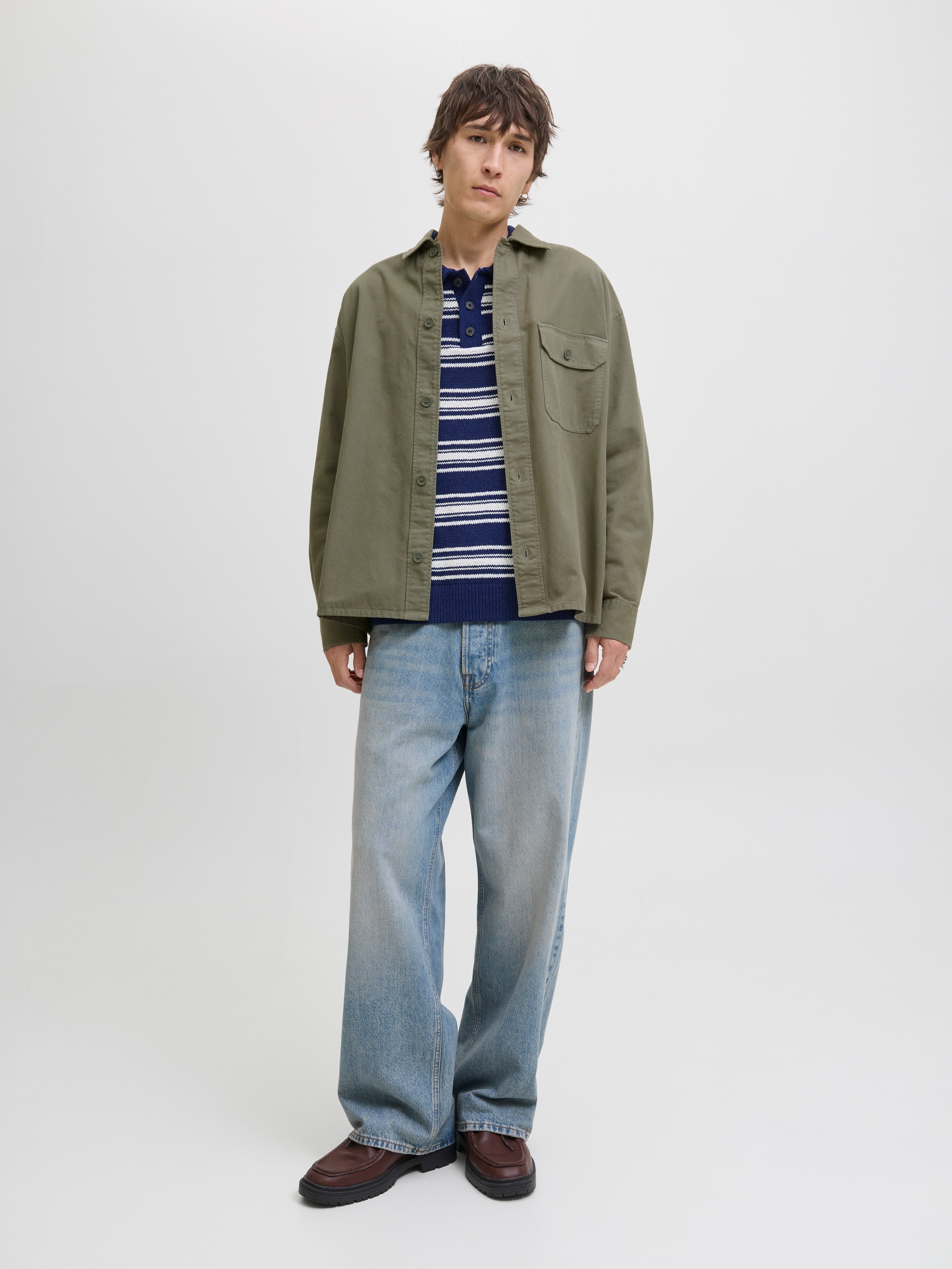 Jack & Jones Langarmhemd »JJEDOVER OVERSHIRT LS SN«
