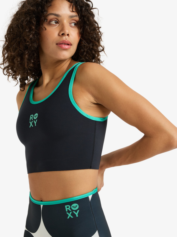 1mm Rise Natural Top en néoprène réversible Noir Femme