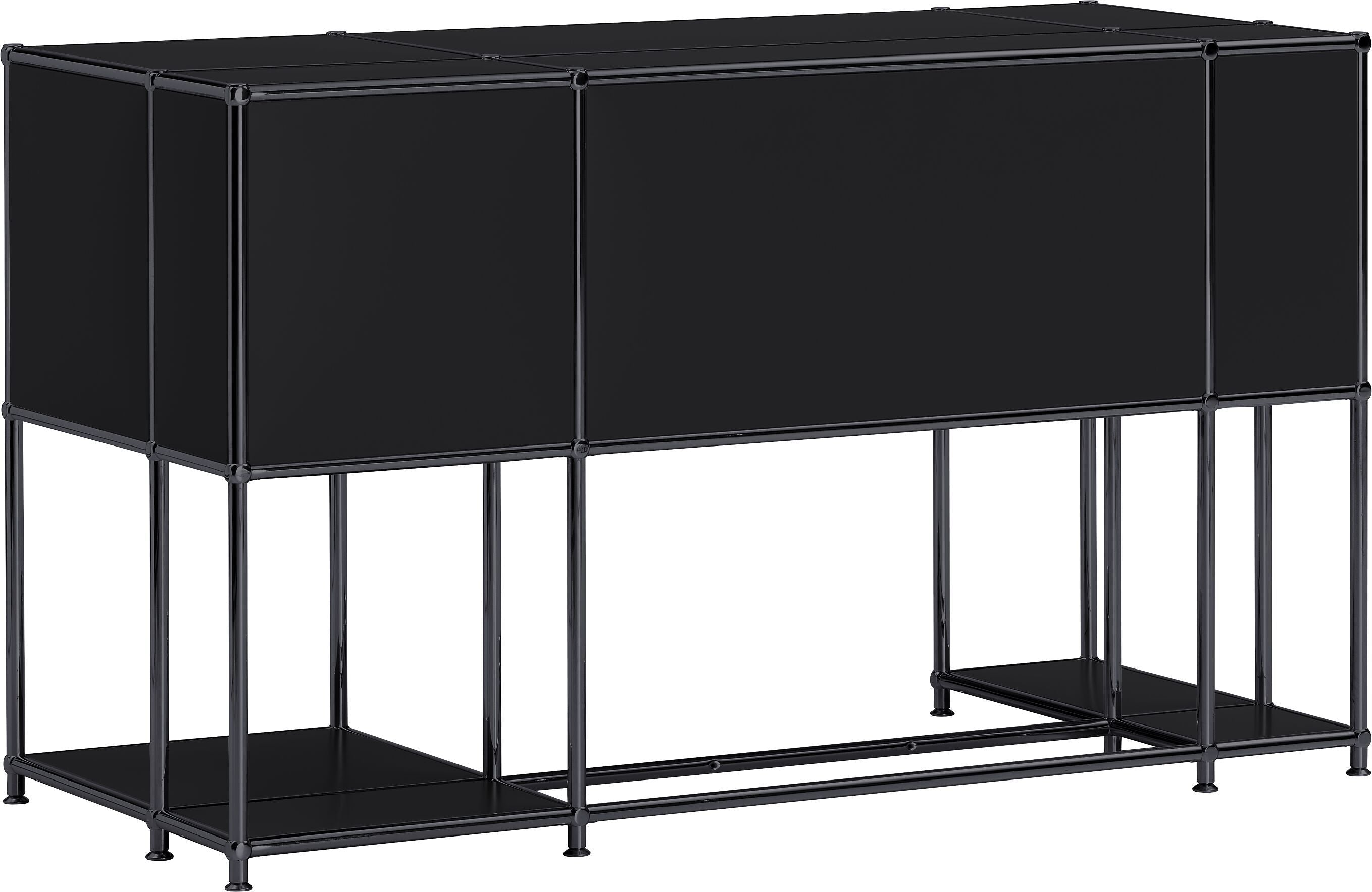 FLEXCUBE Schreibtisch - Schwarz / B: 134.0 cm x T: 60.0 cm x H: 80.0 cm