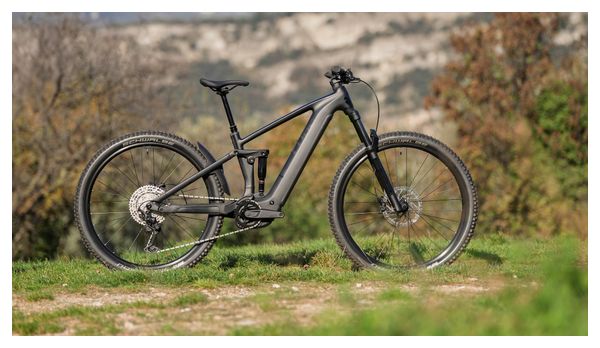 VTT Électrique Tout-Suspendu Cube Stereo Hybrid One44 EX 800 Shimano Deore/Deore XT 12V 800 Wh 27.5'' Noir Blackline 2025