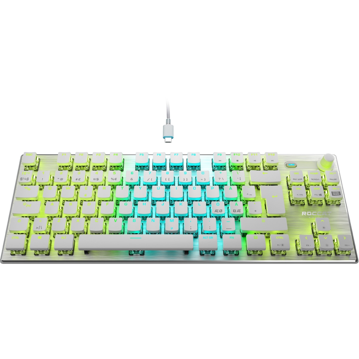 Roccat Vulcan TKL PRO gamingtastatur (hvit)