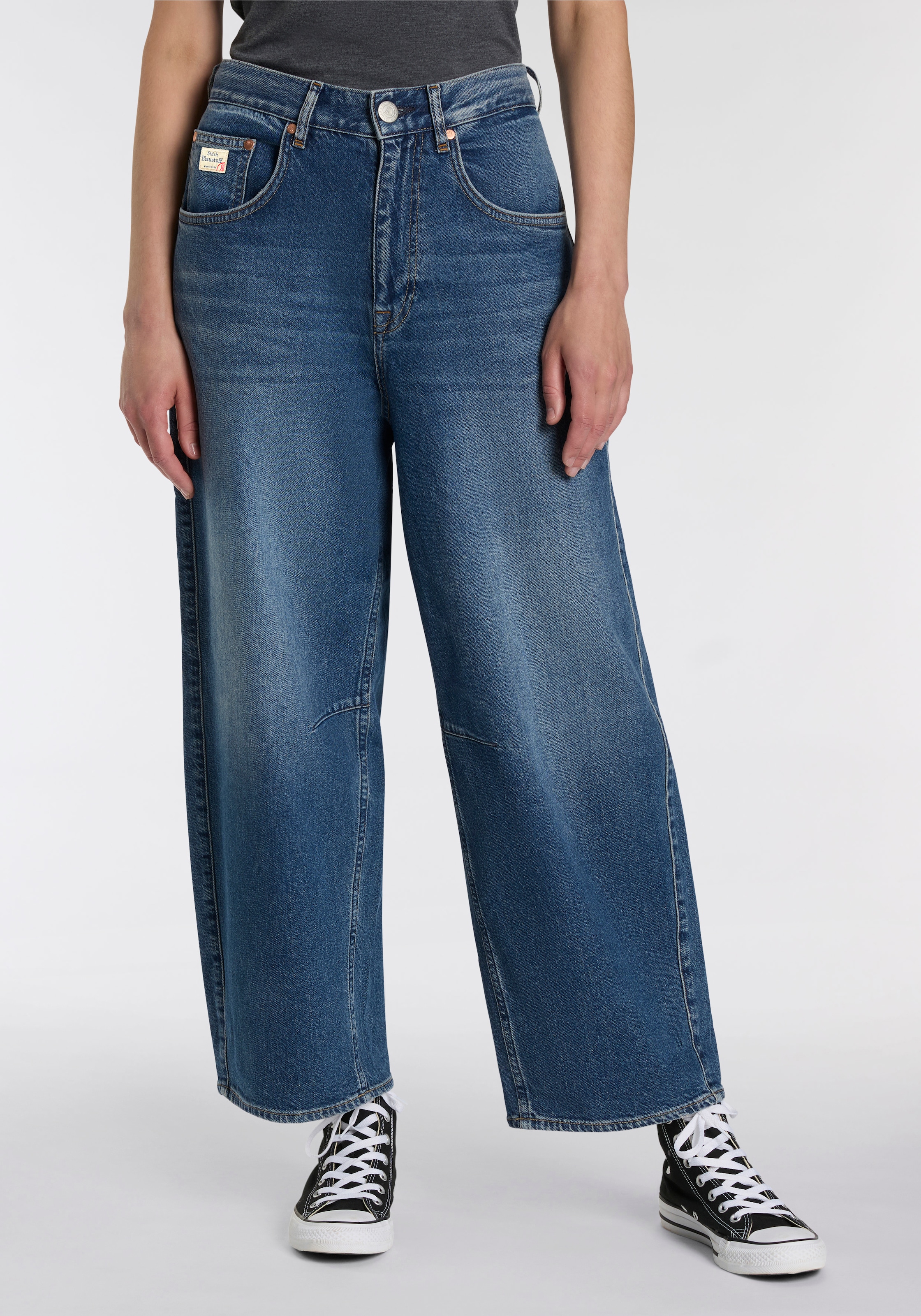Herrlicher Weite Jeans »Barrow Denim«, im O-Shape