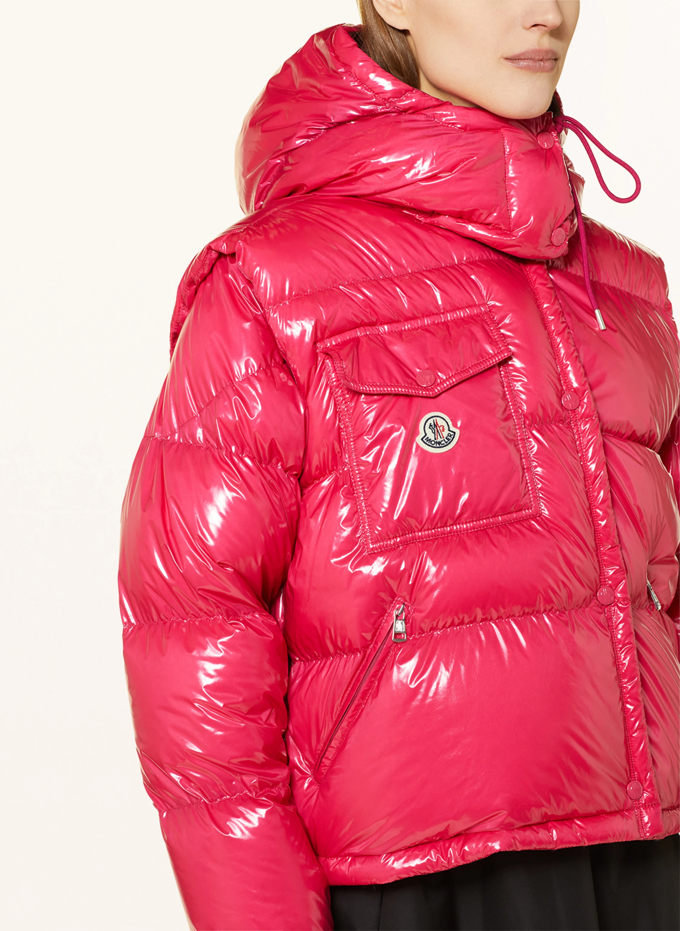 MONCLER Daunenjacke KARAKORUM RIPSTOP mit abnehmbaren Ärmeln und Kapuze