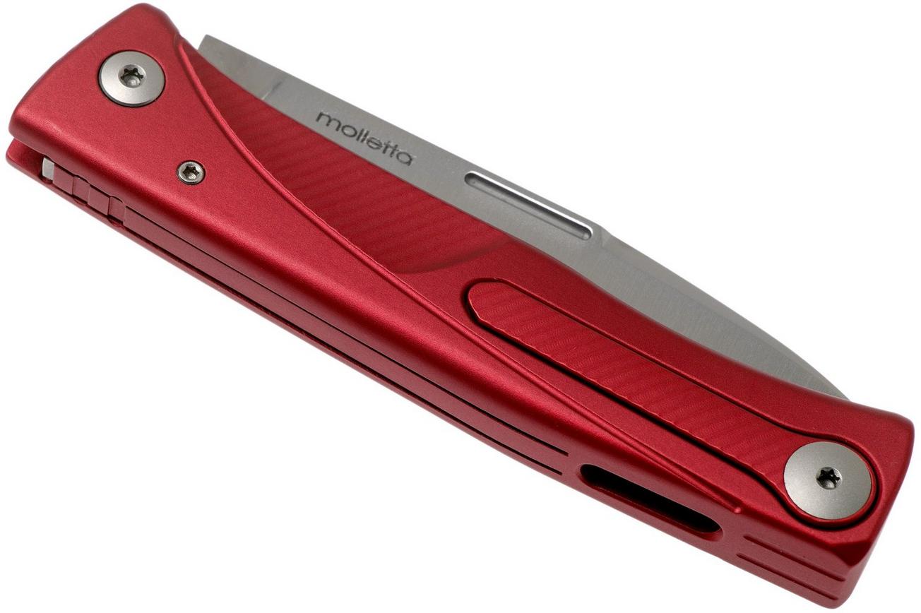 LionSteel Thrill red aluminum integral slipjoint zakmes