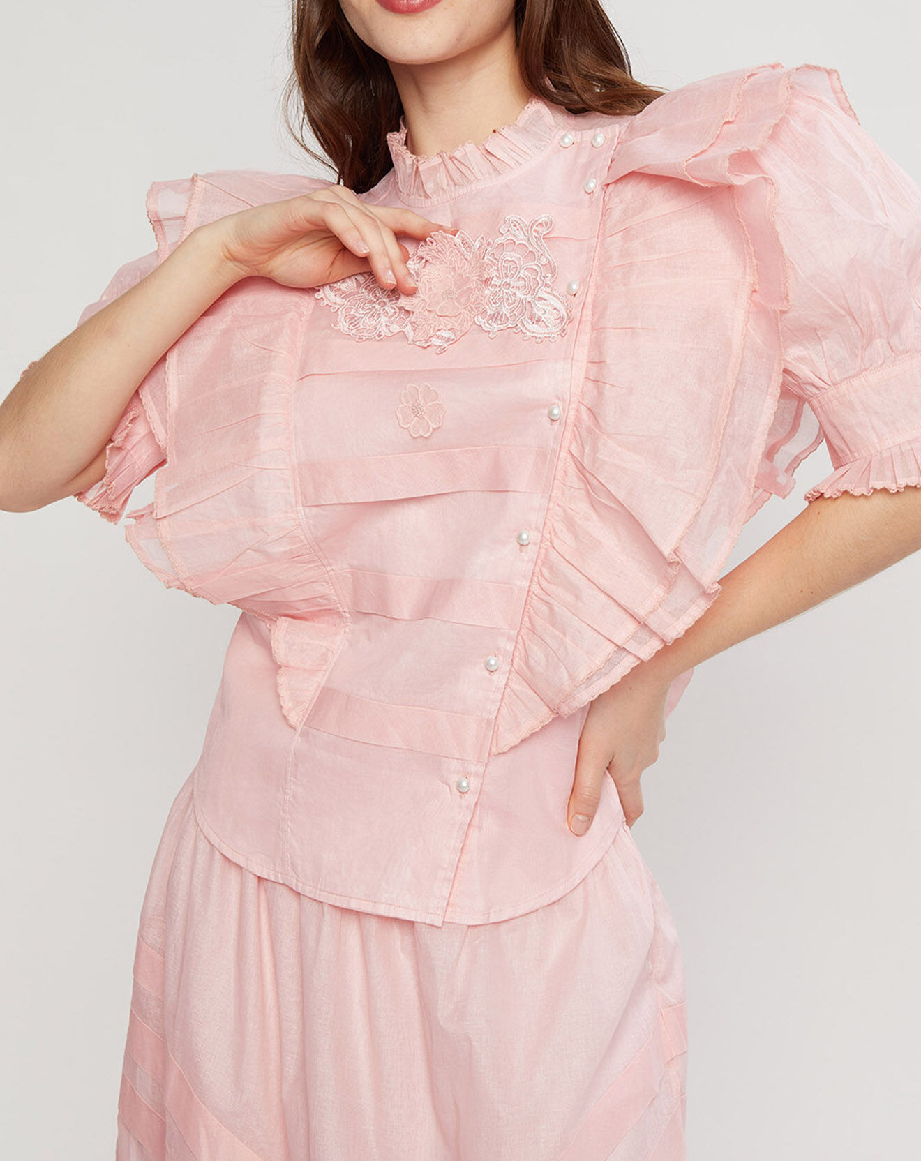 Manoush Blouse Religieuse rose