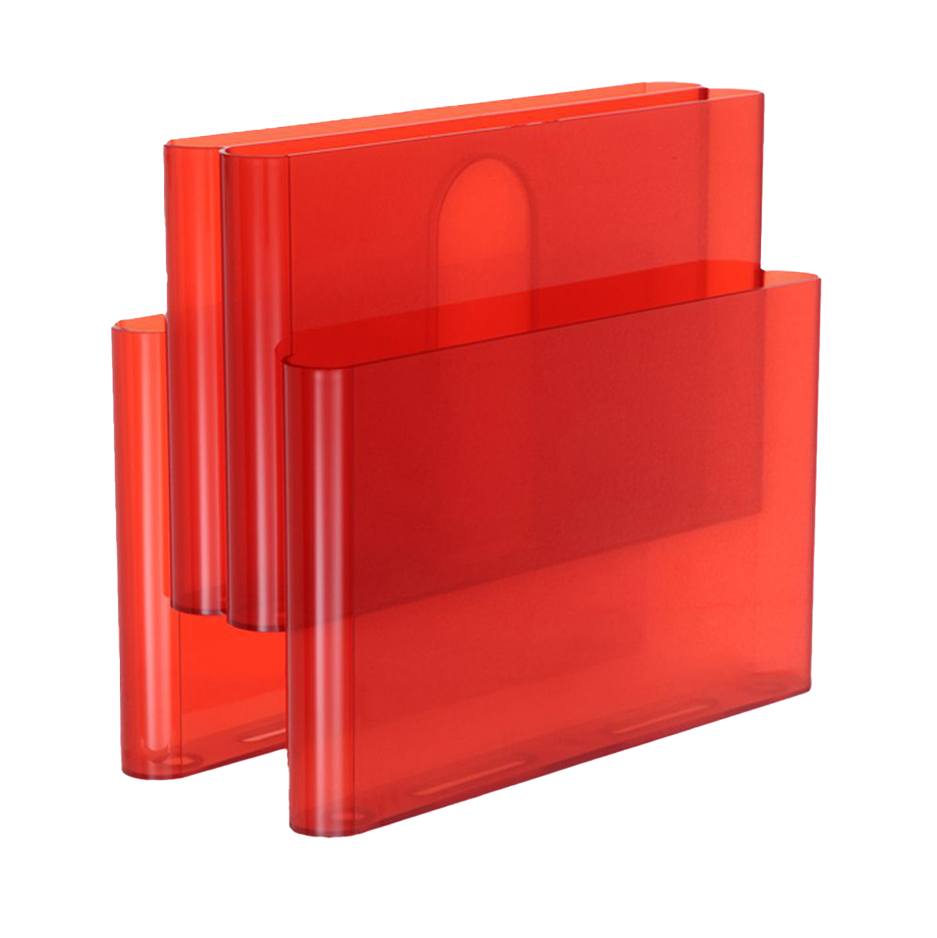 UC_Tijdschriftenhouder magazine holder transparant oranje