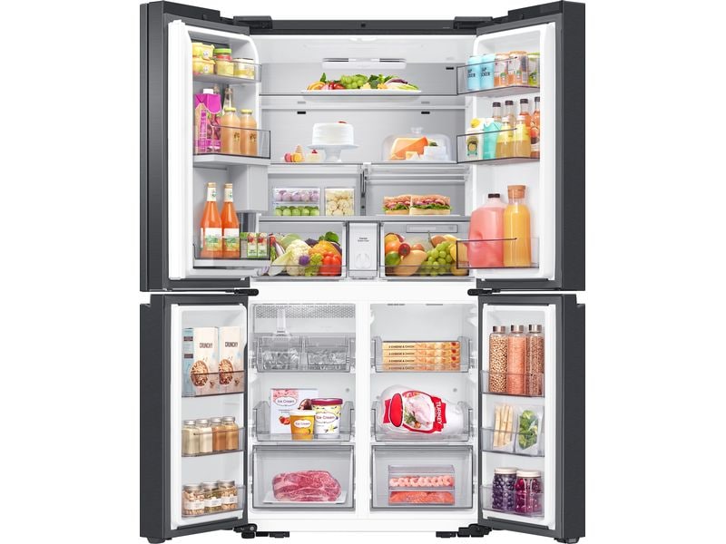 Samsung Foodcenter RF9000D French Door AI Family Hub Anthra Side by Side Kühl- und Gefrierteil