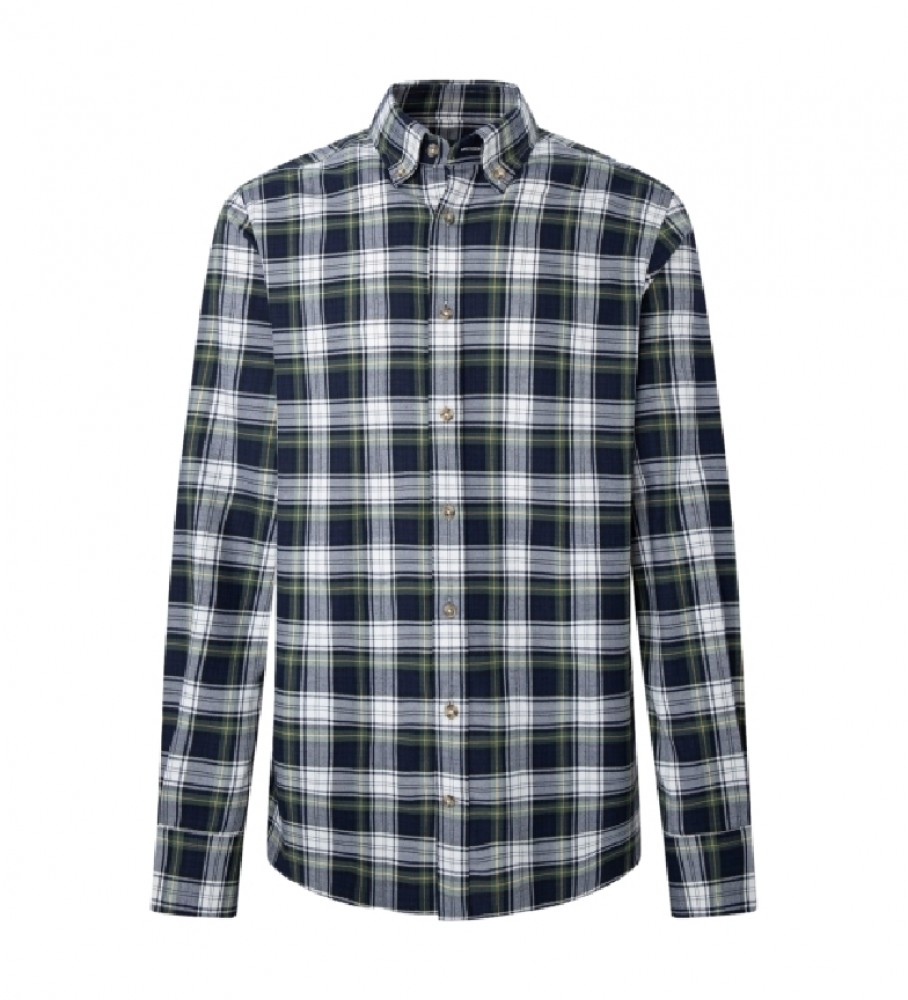 Camisa Hackett Navy Tartan