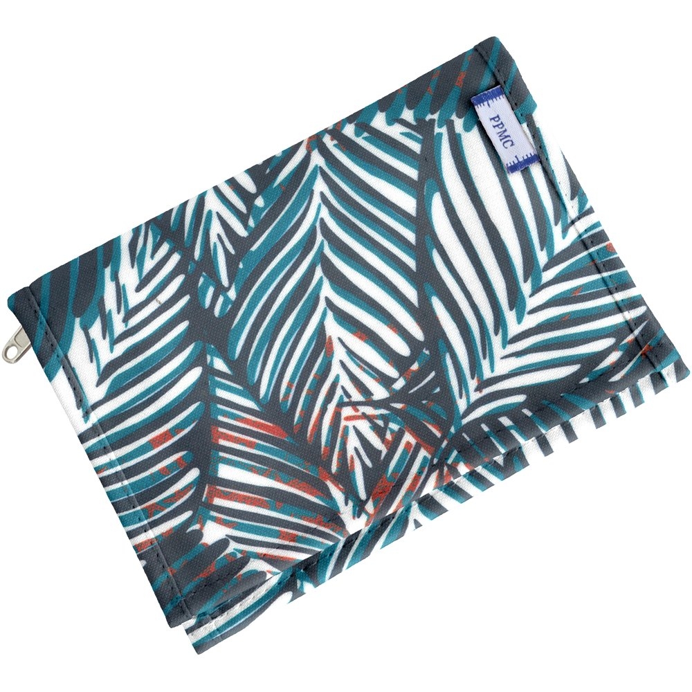 Portefeuille Compact Feuillage Marine