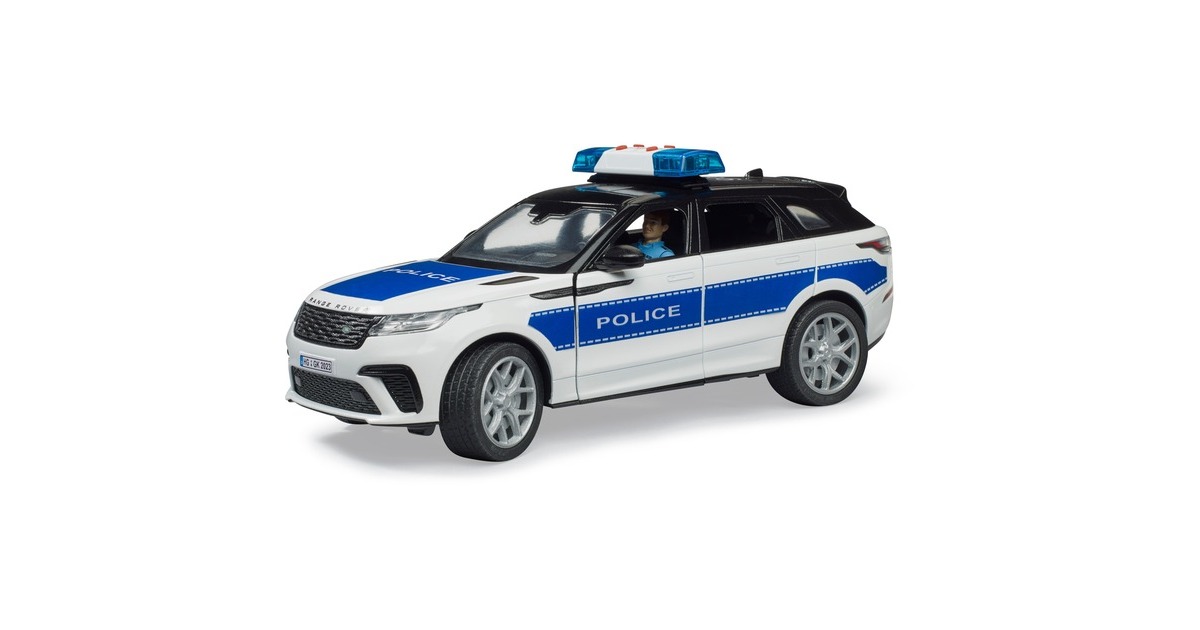 bruderRange Rover Velar politievoertuig met politieagent en licht en geluid Modelvoertuig  (02890)
