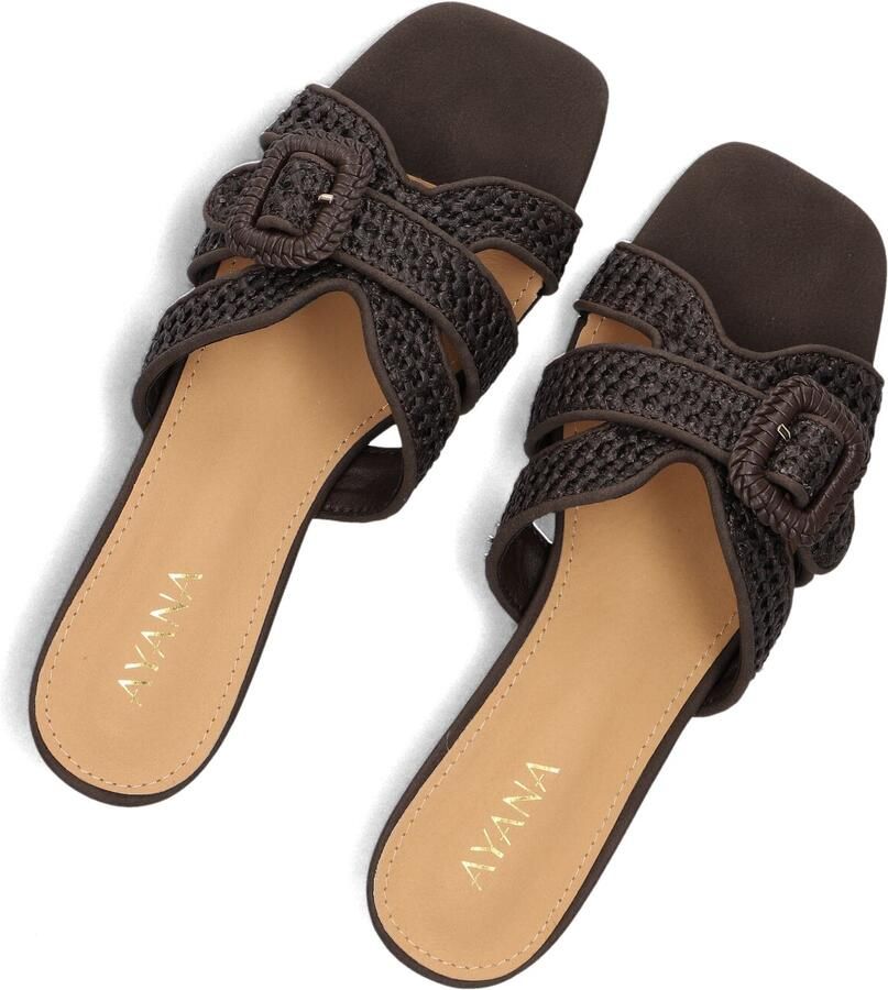 AYANA Slippers Dames 0667-6 Maat: 40 Materiaal: Textiel Kleur: Bruin
