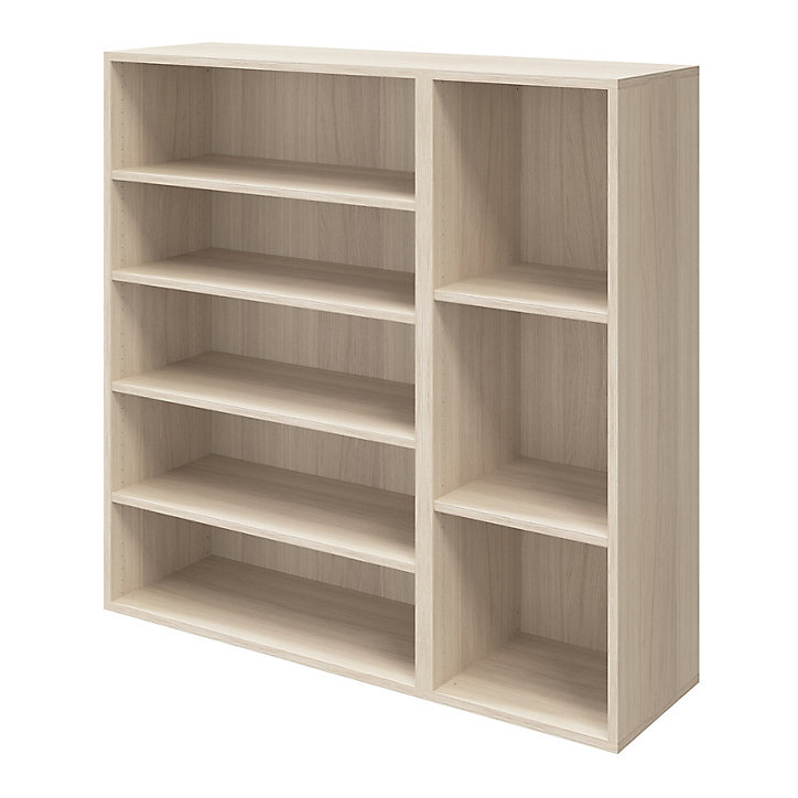 Buffet avec portes et tiroirs effet chêne GoodHome Atomia H. 112,5 x L. 112,5 x P. 37 cm