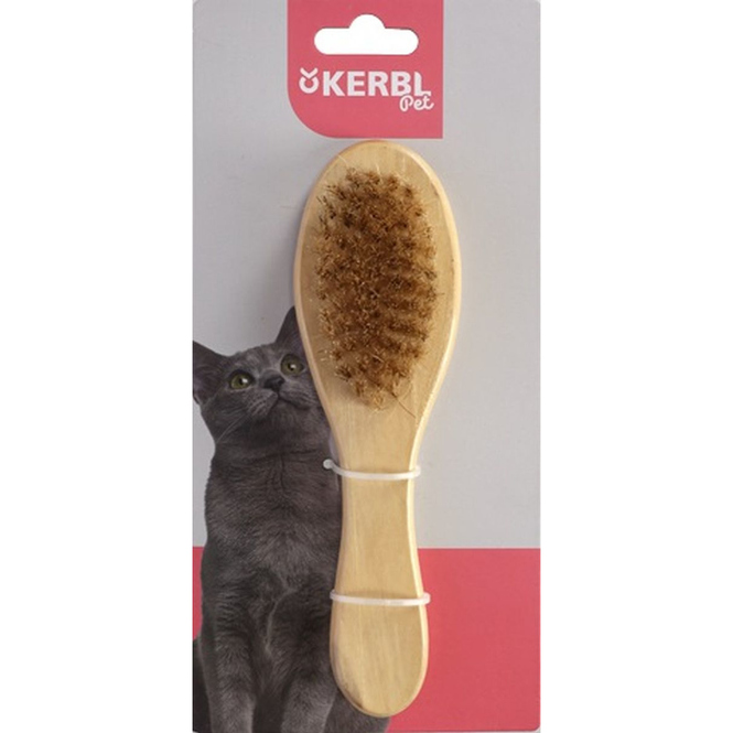 Katzenzubehör - Katzenbürste mit Naturborsten