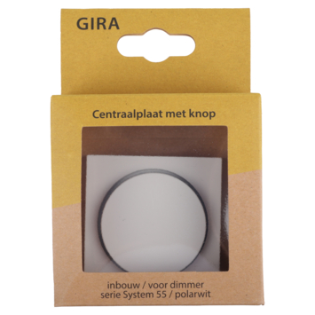 Gira ST55 centraalplaat dimmer wit