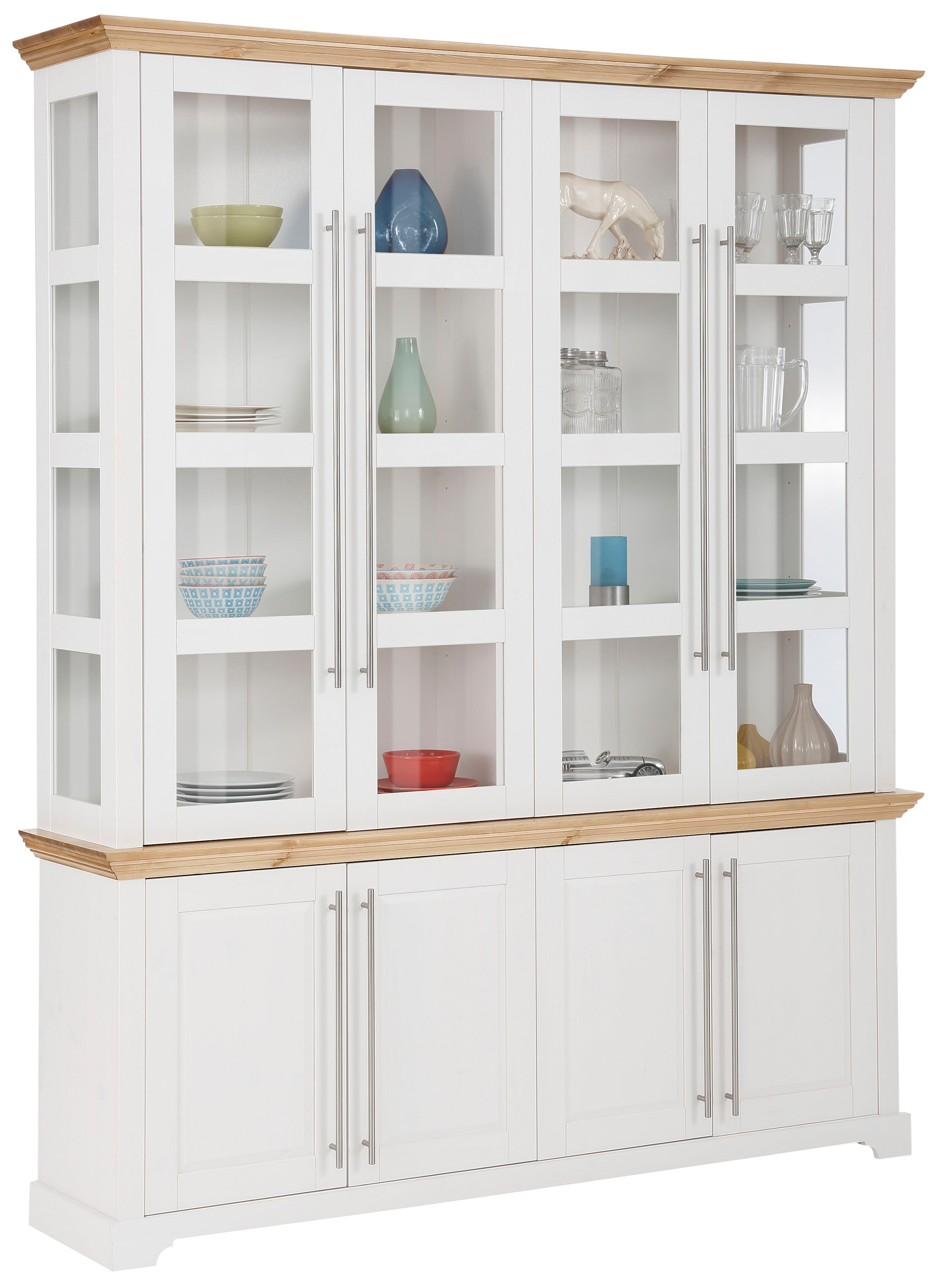 Home affaire Vitrine »Meliss« aus massiver Kiefer, FSC® zertifiziert, Breite 171 cm