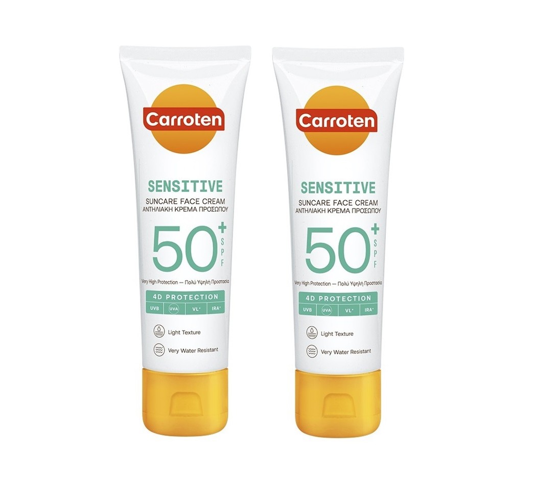 Carroten - 2 x Face Sensicare Cream SPF 50 50 ml - Solcreme
