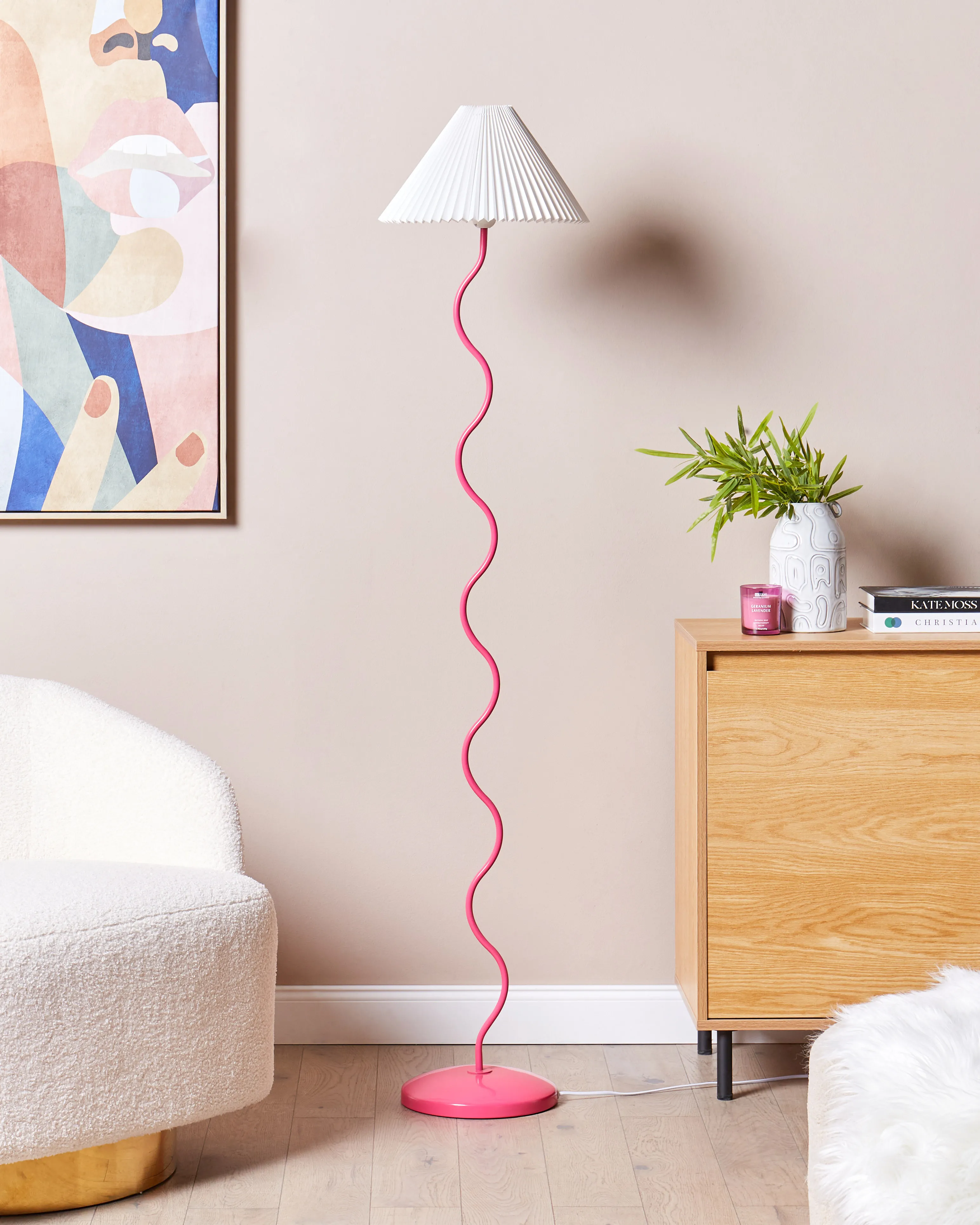 Staande lamp JIKAWO Metaal Roze