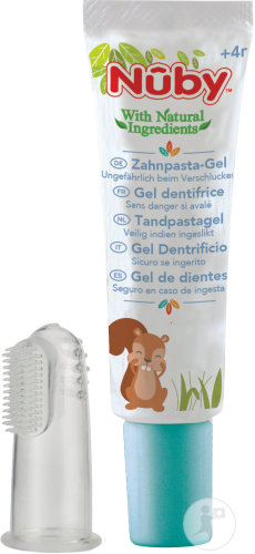 Nûby Citroganix Gel Nettoyant Gencives Et Dents + Doigt Massant Tube 20g
