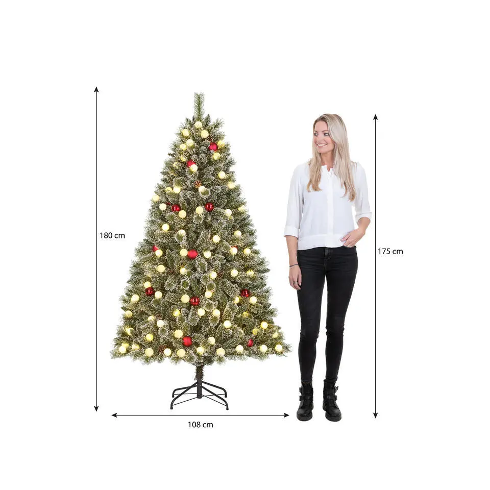 Black Box Trees Kaprun Kunstkerstboom met Verlichting - H180 x Ø108 cm