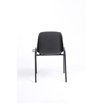 Chaise CHARLOTTE - pieds noirs avec accroches - coque M1 (non feu) - noir