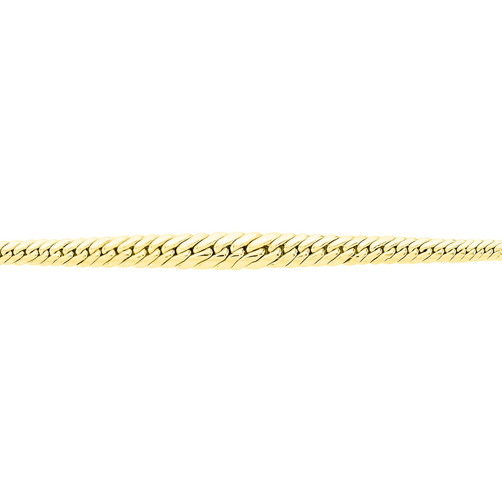 Collier Maille Anglaise Chute Or Jaune