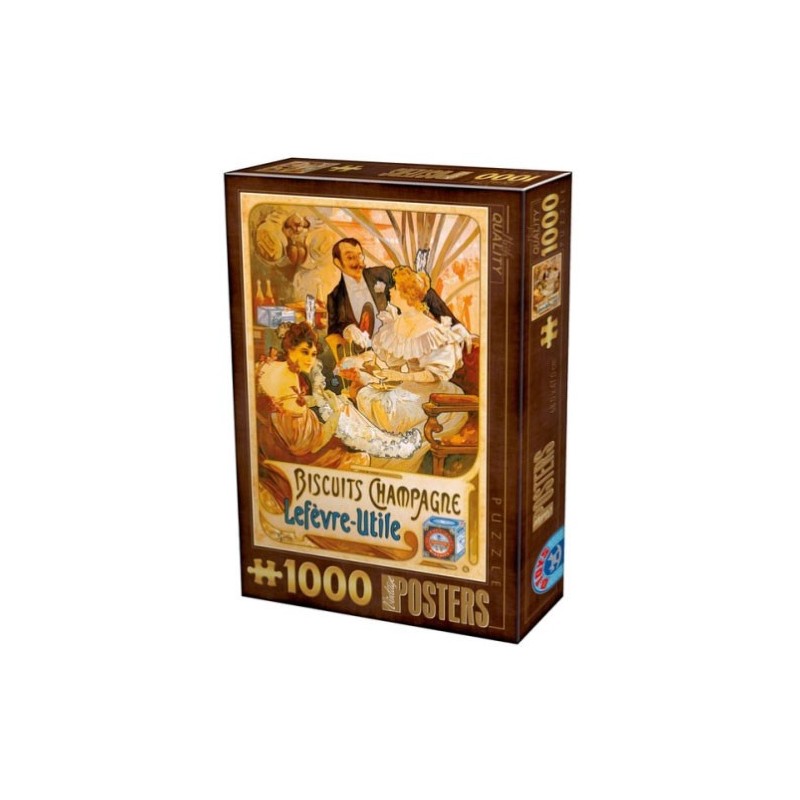 Puzzle 1000 pièces - Vintage biscuits Lefèvre