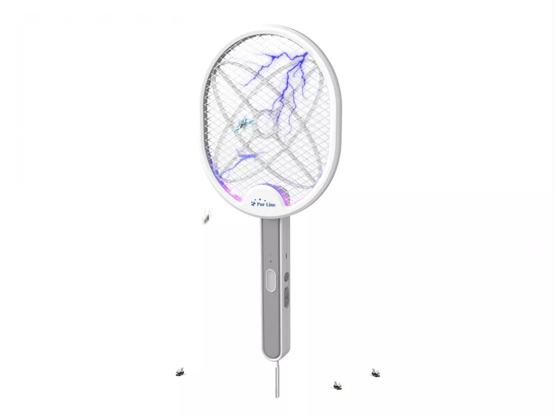 Raquette anti-insecte multi-positions avec USB
